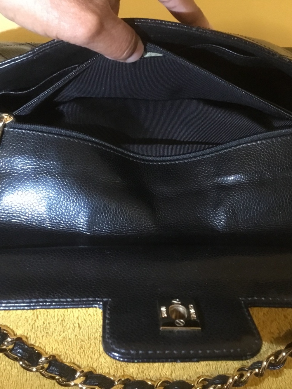 Chanel Black Bag with Gold Chain with Chanel Box - Picture 8 of 16